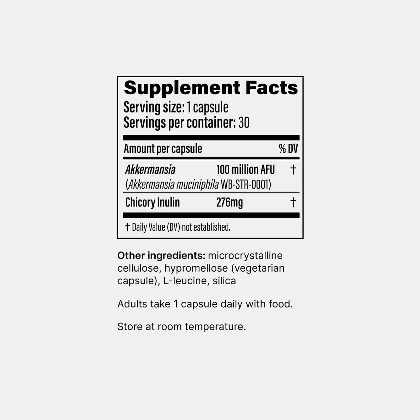 Pendulum Akkermansia Probiotic with Prebiotic Fiber - Increases GLP-1 Production, Delayed Release, Third-Party Tested, 100M AFU Live Strain for Gut Health for Men & Women (30 Capsules, 1-Pack)