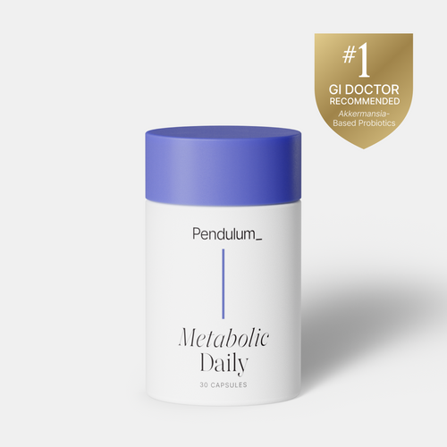 Pendulum Metabolic Daily - Multi-Strain Probiotic with Akkermansia muciniphila to Support Metabolism and Sustain Energy Levels - for Women and Men - 30 Capsules (1 Pack) Visit the Pendulum Store